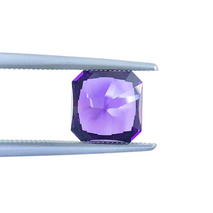Amethyst 2.58 carat square emerald cut loose gemstone - Buy loose or customise
