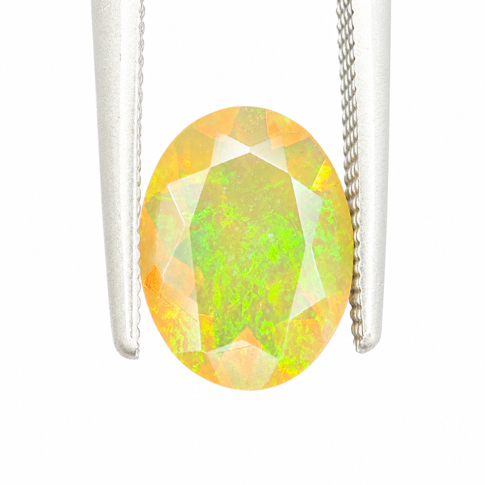 Ethiopian opal 1.07 carat faceted oval cut loose gemstone - Buy loose or make a custom order