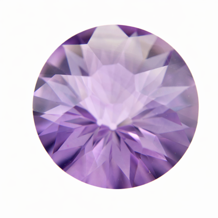 Amethyst unique German laser flower mixed cut 10.60 carat loose gemstone - Buy loose or customise