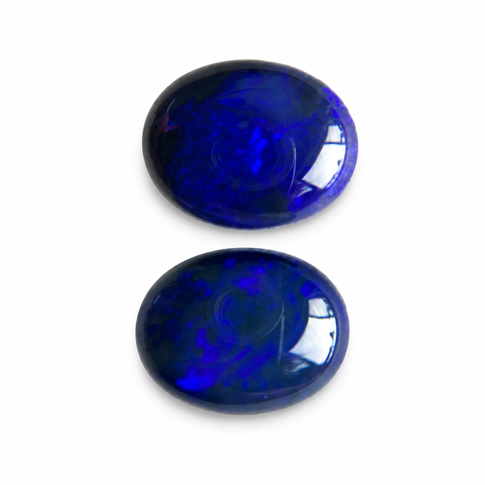 Australian jelly opal matched pair 2.63 carat total loose gemstone - Buy loose or customise