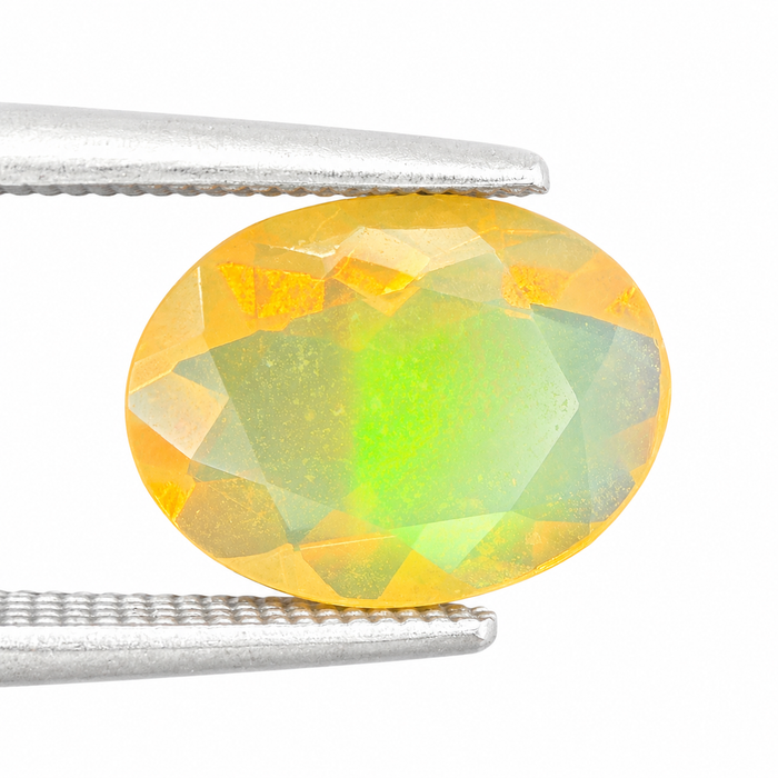 Ethiopian opal 1.28 carat faceted oval cut loose gemstone - Buy loose or make a custom order