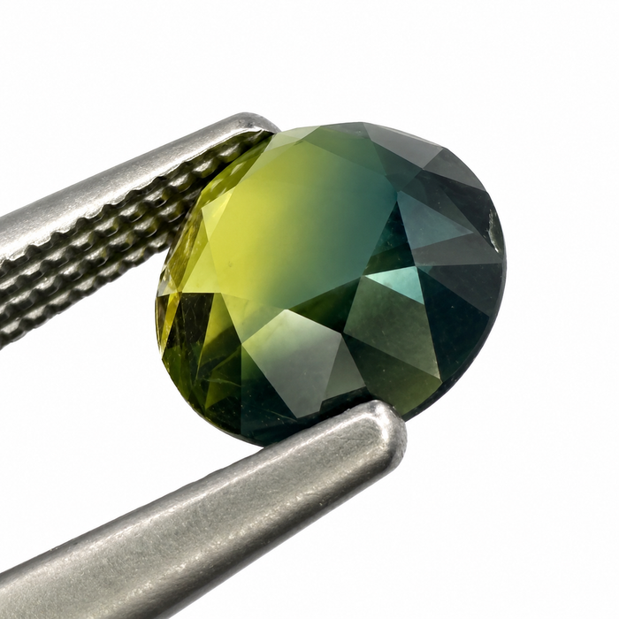 Australian Parti sapphire 1.05ct round rose cut loose gemstone - Buy loose or customise