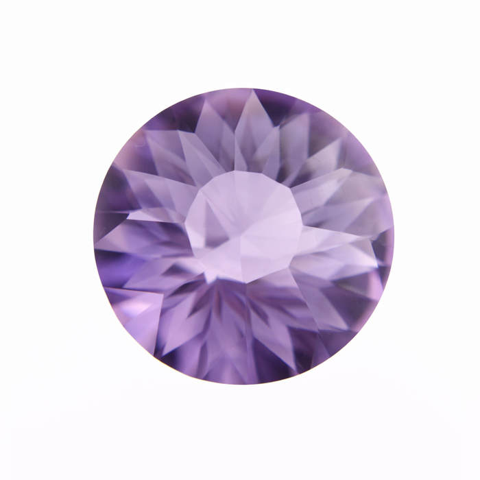 Amethyst unique German laser flower mixed cut 10.60 carat loose gemstone - Buy loose or customise