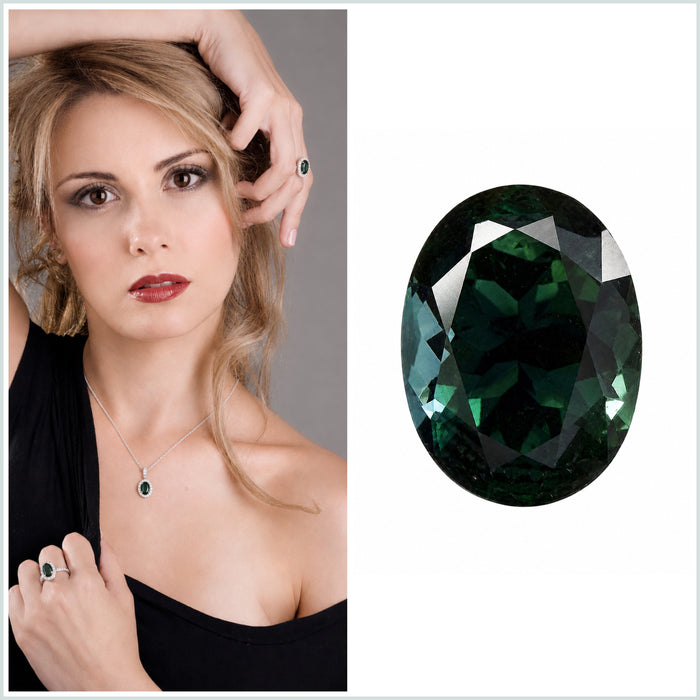 Australian Parti sapphire 1.00ct oval brilliant cut loose gemstone - Buy loose or customise