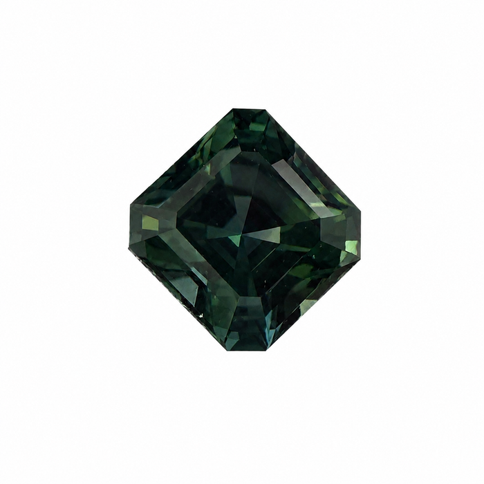 Australian Teal sapphire 0.42ct Aascher cut loose gemstone - Buy loose or customise