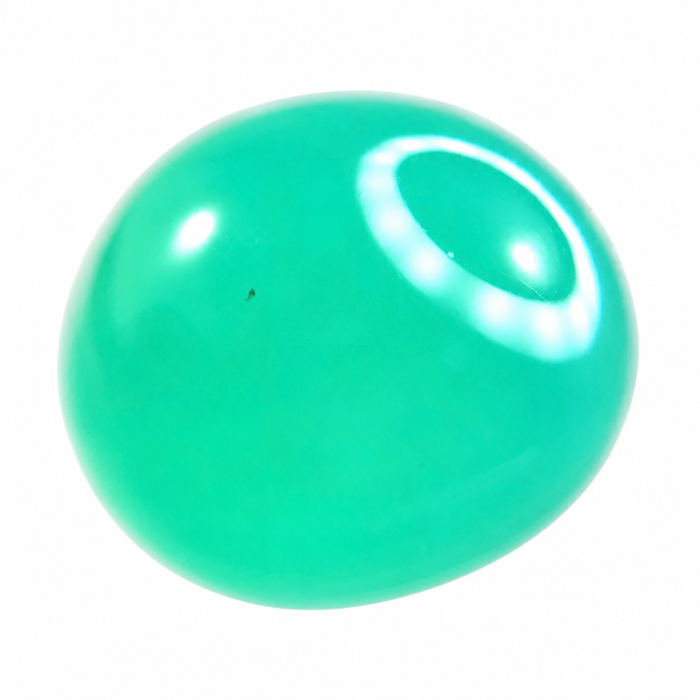 Australian Chrysoprase 7.38 carat round cut cabochon loose gemstone - Buy loose or customise