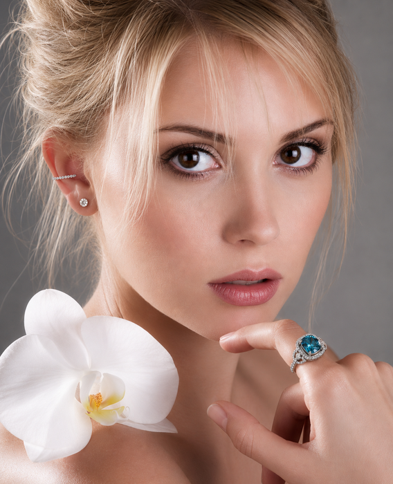 Blue Zircon rectangle cushion cut 4.92 carat gemstone - Buy loose or Make your own custom jewelry