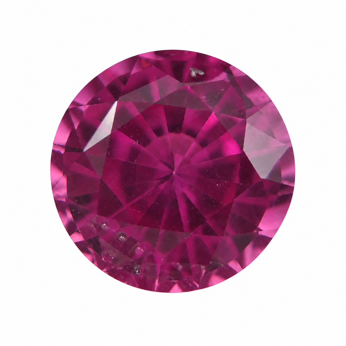 Pink Sapphire round cut 4.67x3.10mm 0.57 carats