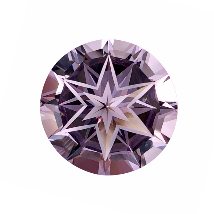 Amethyst unique German laser star mixed cut 11.78 carat loose gemstone - Buy loose or customise