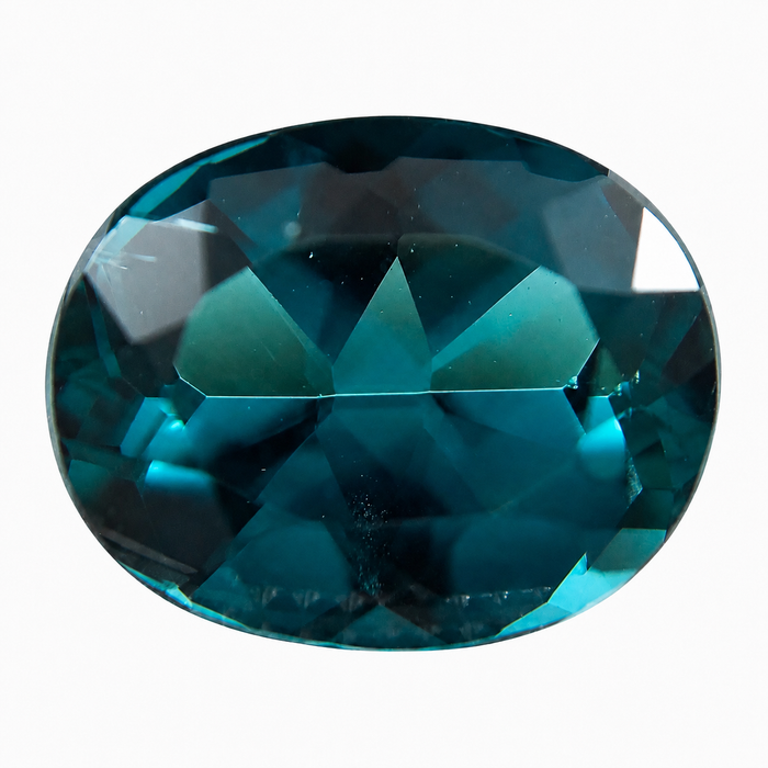 Teal Blue Indicolite Tourmaline oval cut 1.29 carat gemstone - Buy loose or make your own custom jewelry