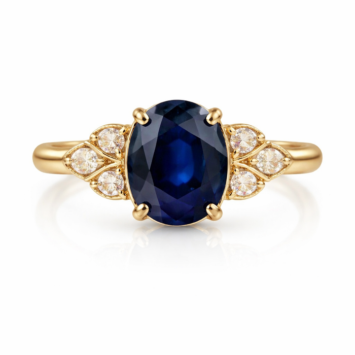 Australian Blue Sapphire oval cut 1.23 carats - Make your own custom jewelry design