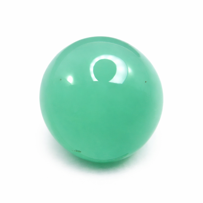 Australian Chrysoprase 7.38 carat round cut cabochon loose gemstone - Buy loose or customise