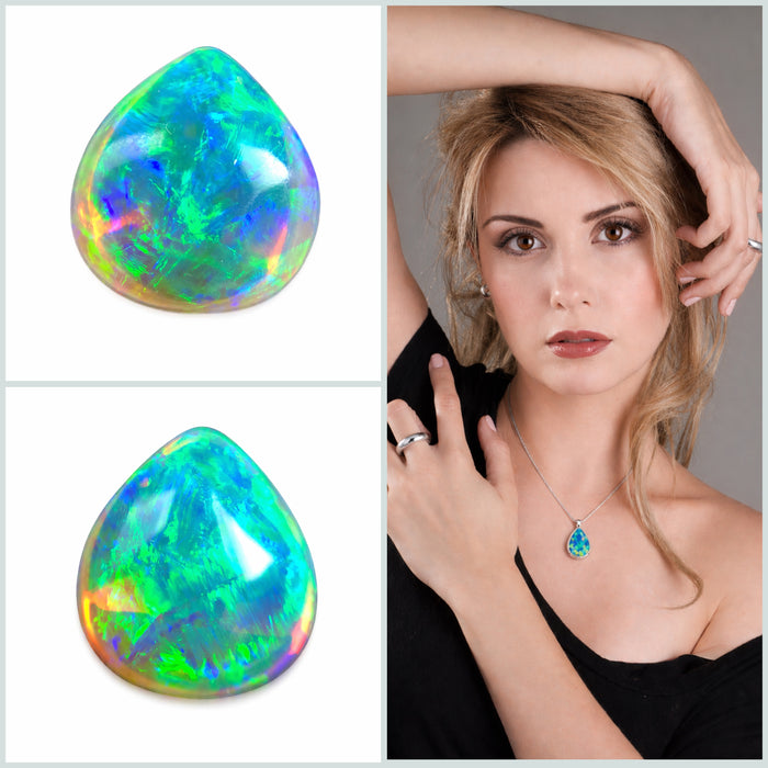Australian jelly opal 3.36 carat loose gemstone - Double sided loose gemstone