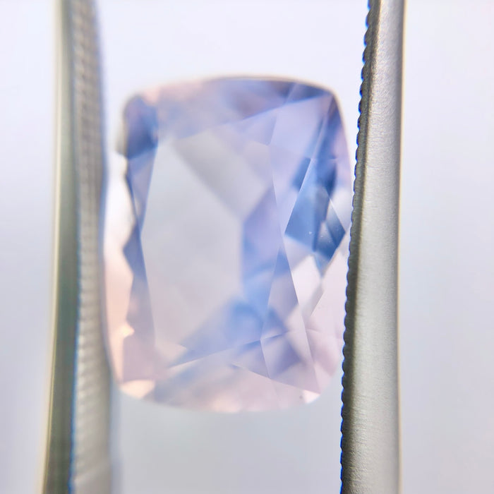 Rose De France lavender opalescent amethyst quartz rectangle cushion cut 4.83 carat loose gemstone - Buy loose or customise