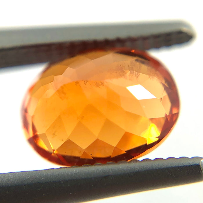 Mandarin garnet 1.45 carat 6.95x2.52 oval cut loose gemstone