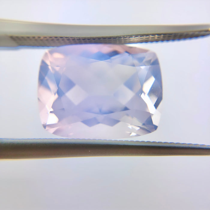 Rose De France lavender opalescent amethyst quartz rectangle cushion cut 4.83 carat loose gemstone - Buy loose or customise