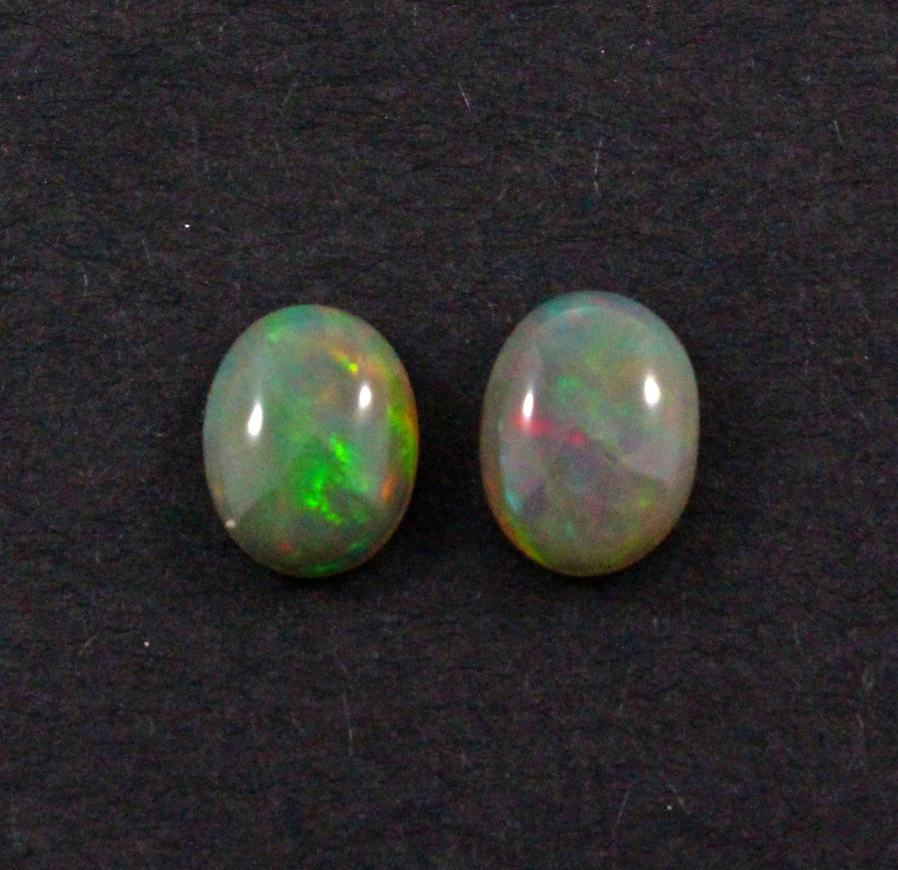 Australian jelly opal matched pair 3.16 carat total loose gemstone - Purchase only with custom order - Sarah Hughes - 3