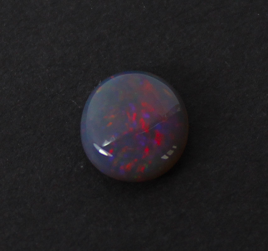 Australian jelly opal and ruby halo white gold pendant necklace - Sarah Hughes - 8