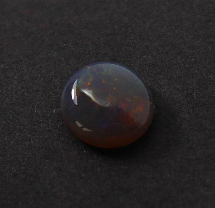 Australian jelly opal and ruby halo white gold pendant necklace - Sarah Hughes - 10