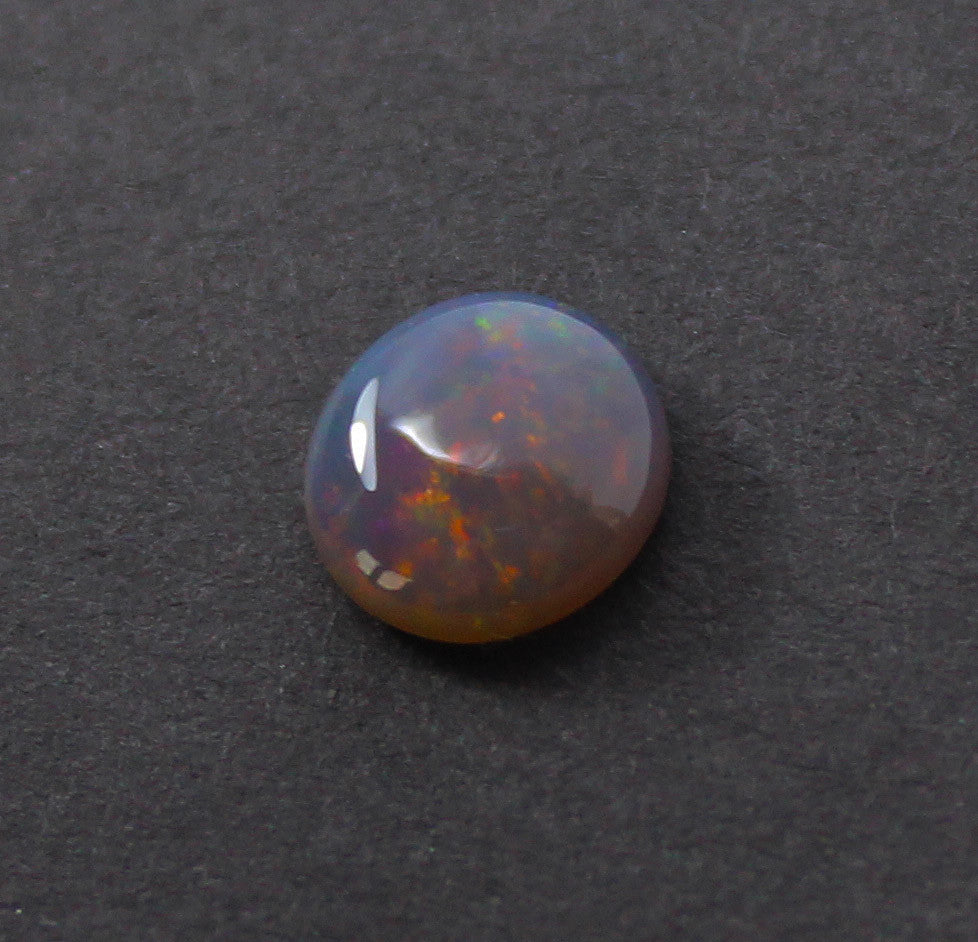Australian jelly opal and ruby halo white gold pendant necklace - Sarah Hughes - 12