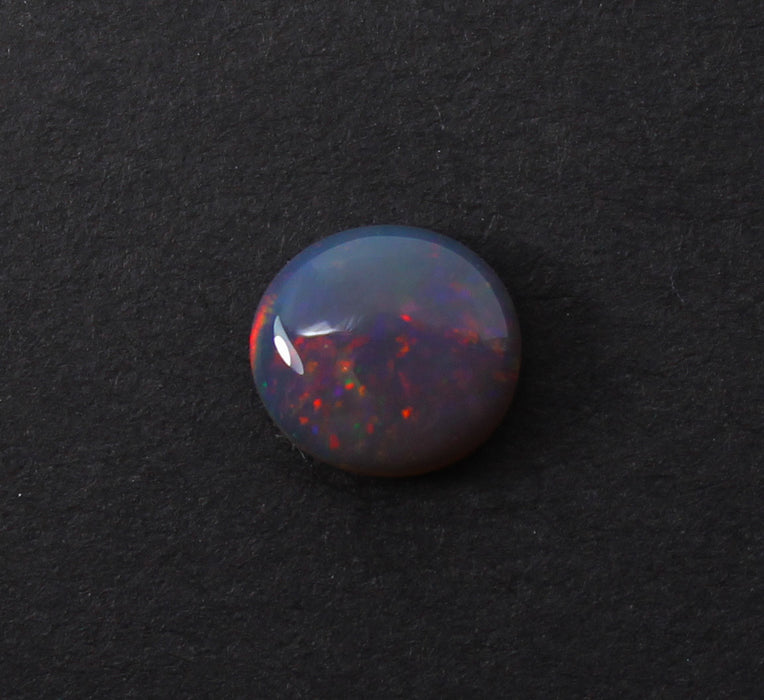 Australian jelly opal and ruby halo white gold pendant necklace - Sarah Hughes - 14