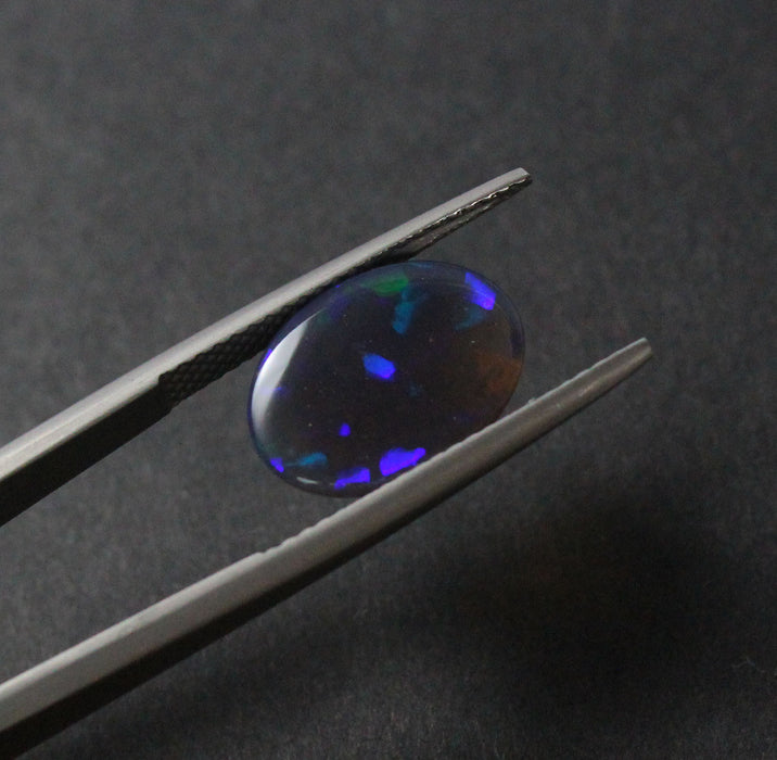 Australian jelly opal Tsavorite garnet and amethyst halo white gold pendant necklace - Sarah Hughes - 20