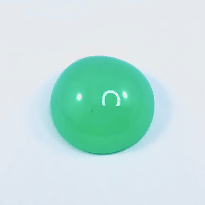 Australian Chrysoprase 7.38 carat round cut cabochon loose gemstone - Buy loose or customise