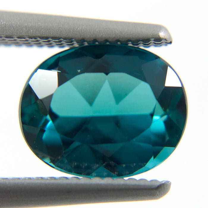 Teal Blue Indicolite Tourmaline oval cut 1.29 carat gemstone - Buy loose or make your own custom jewelry