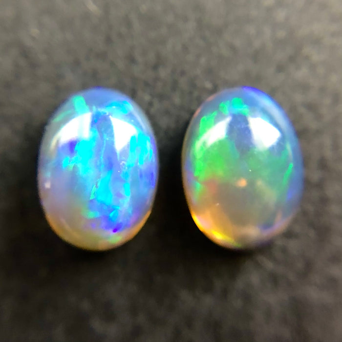 Australian jelly opal matched pair 1.44 carat total loose gemstone - Purchase only with custom order