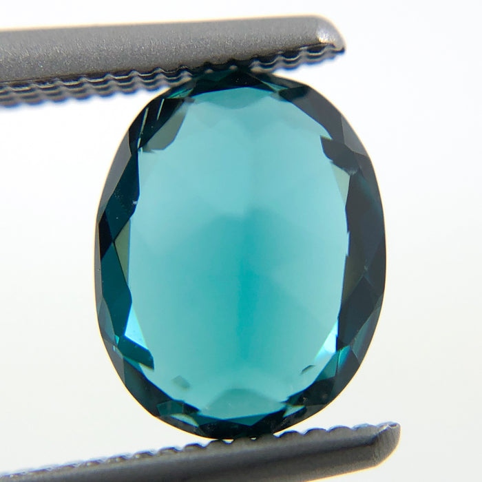 Teal Blue Indicolite Tourmaline oval cut 1.29 carat gemstone - Buy loose or make your own custom jewelry
