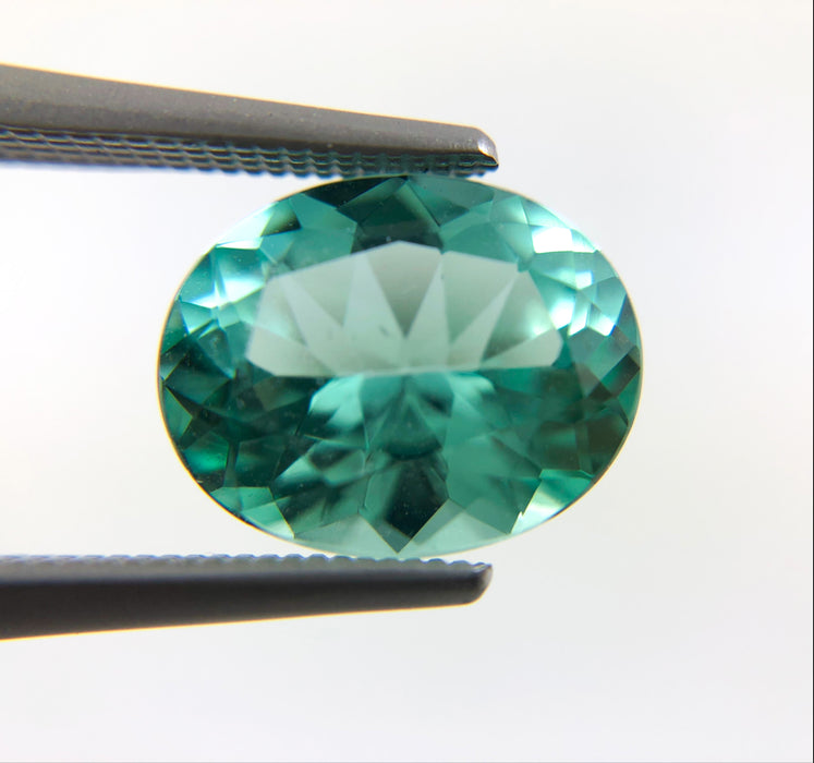 Mint blue green Tourmaline oval cut 2.75 carat gemstone - Buy loose or make your own custom jewelry