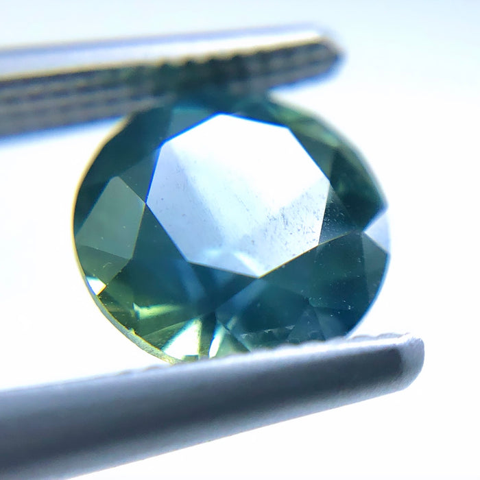 Steel teal Australian Parti Sapphire round cut 1.48 carats - Buy loose or customise