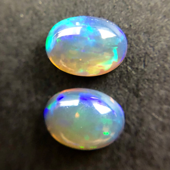 Australian jelly opal matched pair 1.44 carat total loose gemstone - Purchase only with custom order