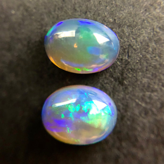 Australian jelly opal matched pair 1.44 carat total loose gemstone - Purchase only with custom order