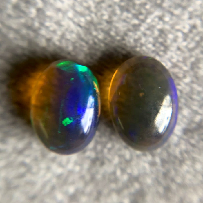 Australian jelly opal matched pair 1.44 carat total loose gemstone - Purchase only with custom order