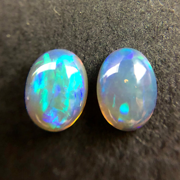 Australian jelly opal matched pair 1.44 carat total loose gemstone - Purchase only with custom order