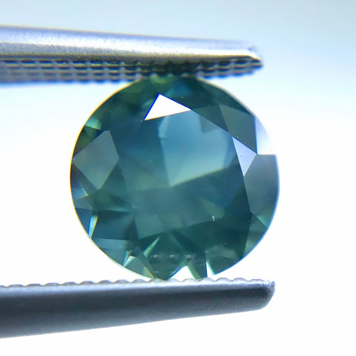 Steel teal Australian Parti Sapphire round cut 1.48 carats - Buy loose or customise