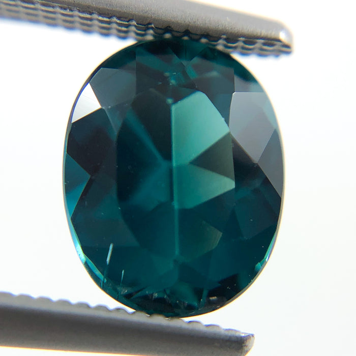 Teal Blue Indicolite Tourmaline oval cut 1.29 carat gemstone - Buy loose or make your own custom jewelry