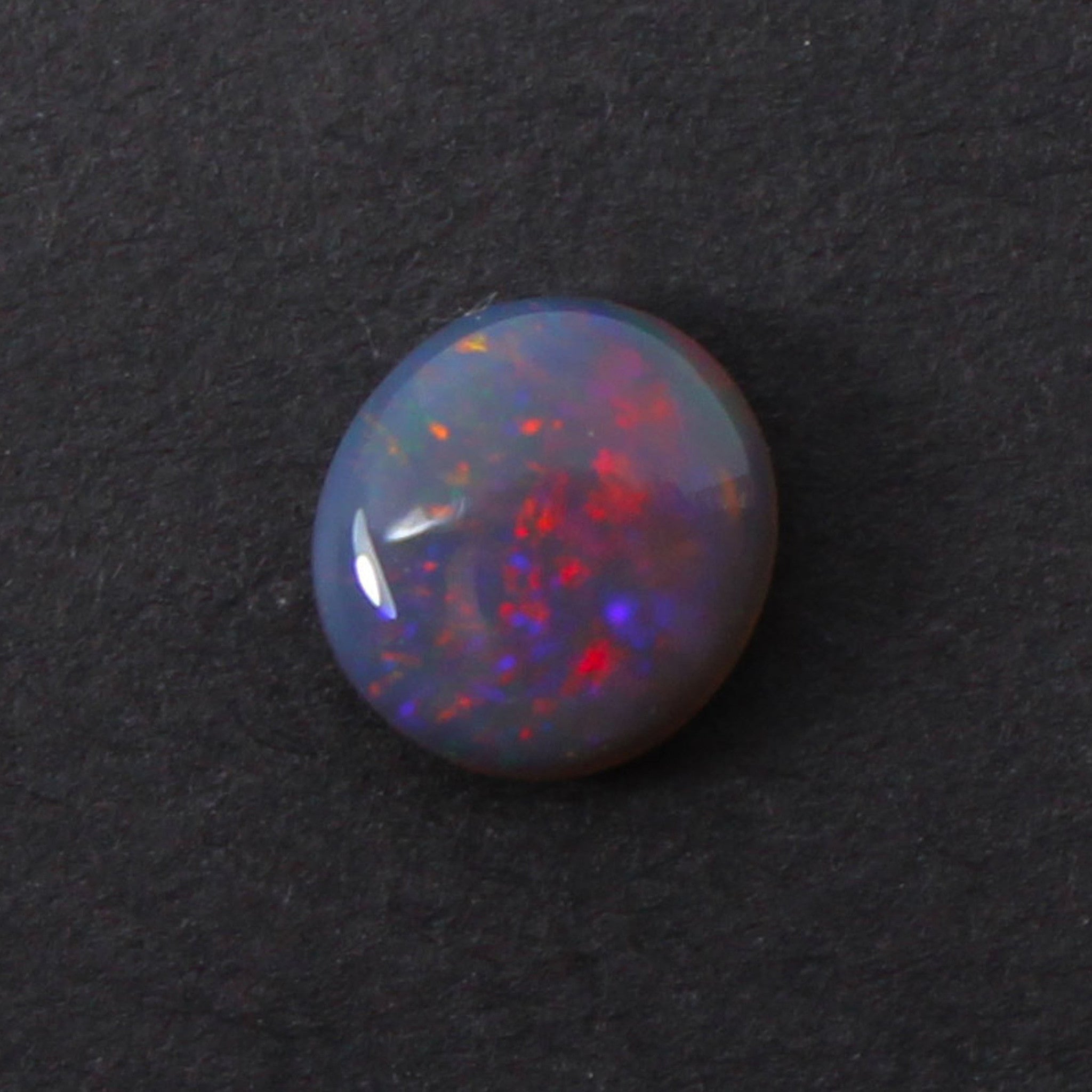 Australian jelly opal and ruby halo white gold pendant necklace - Sarah Hughes - 7